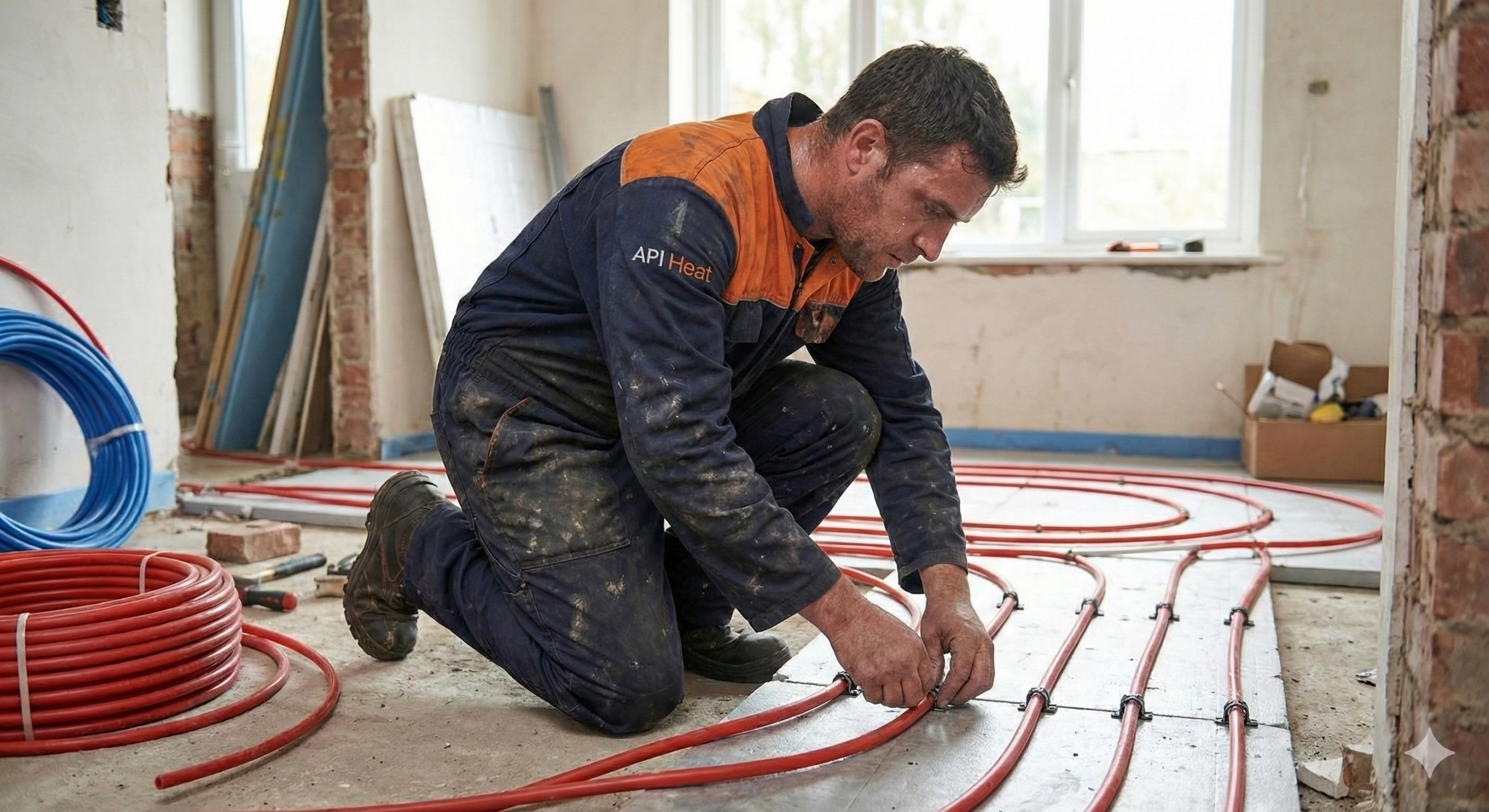 Installation chauffage au sol